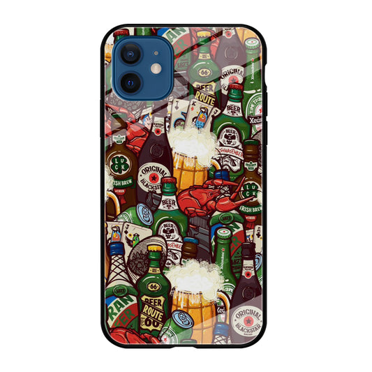 Beer Bottle Art iPhone 12 Mini Case