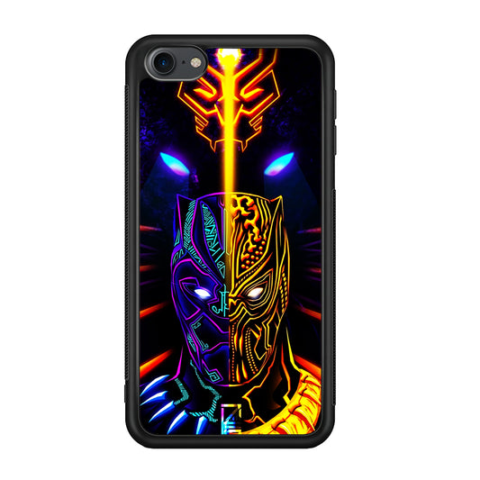 Black Panther And Golden Jaguar iPod Touch 6 Case-Phone Case-Rubber White (2D Case)-Altracase