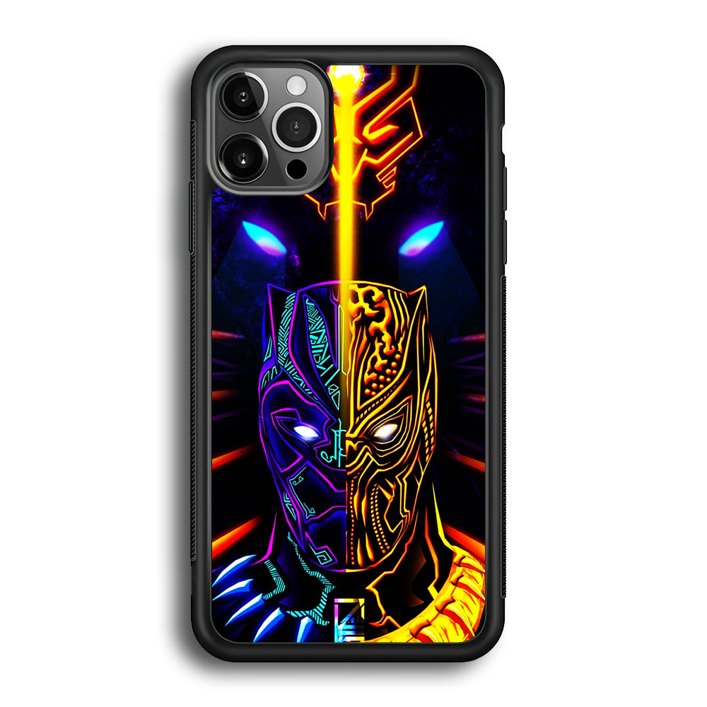 Black Panther And Golden Jaguar iPhone 12 Pro Case