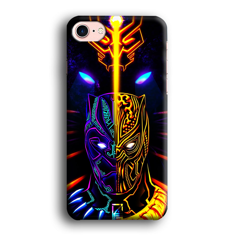 Black Panther And Golden Jaguar iPhone SE 2020 Case