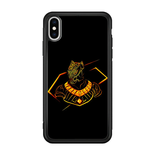 Black Panther Golden Art iPhone X Case