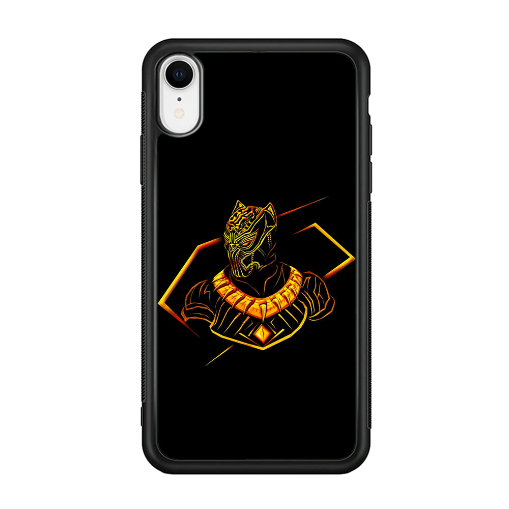 Black Panther Golden Art iPhone XR Case