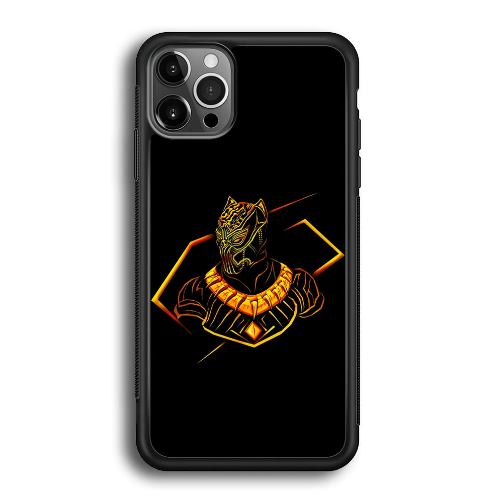 Black Panther Golden Art iPhone 12 Pro Case