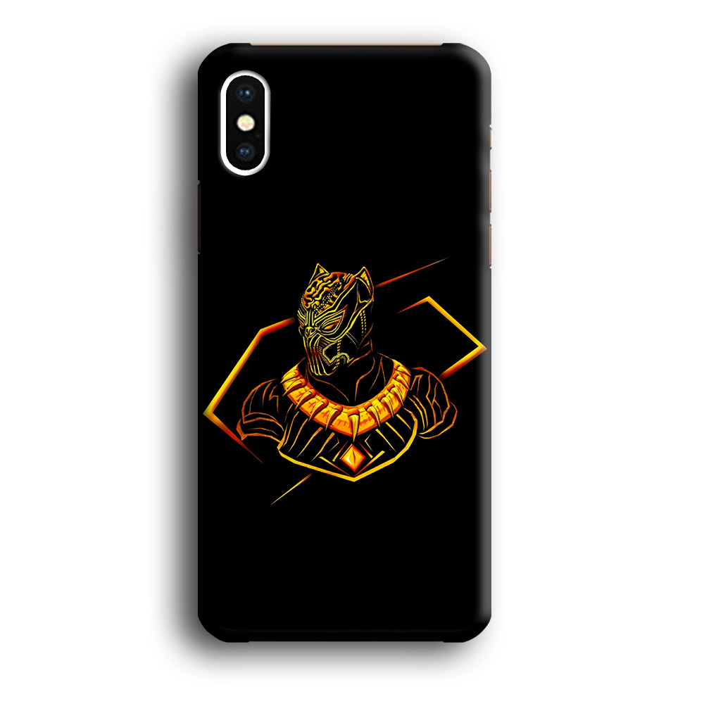 Black Panther Golden Art iPhone Xs Case