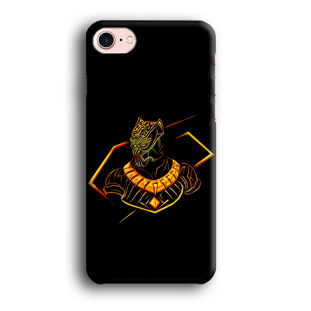 Black Panther Golden Art iPhone SE 3 2022 Case