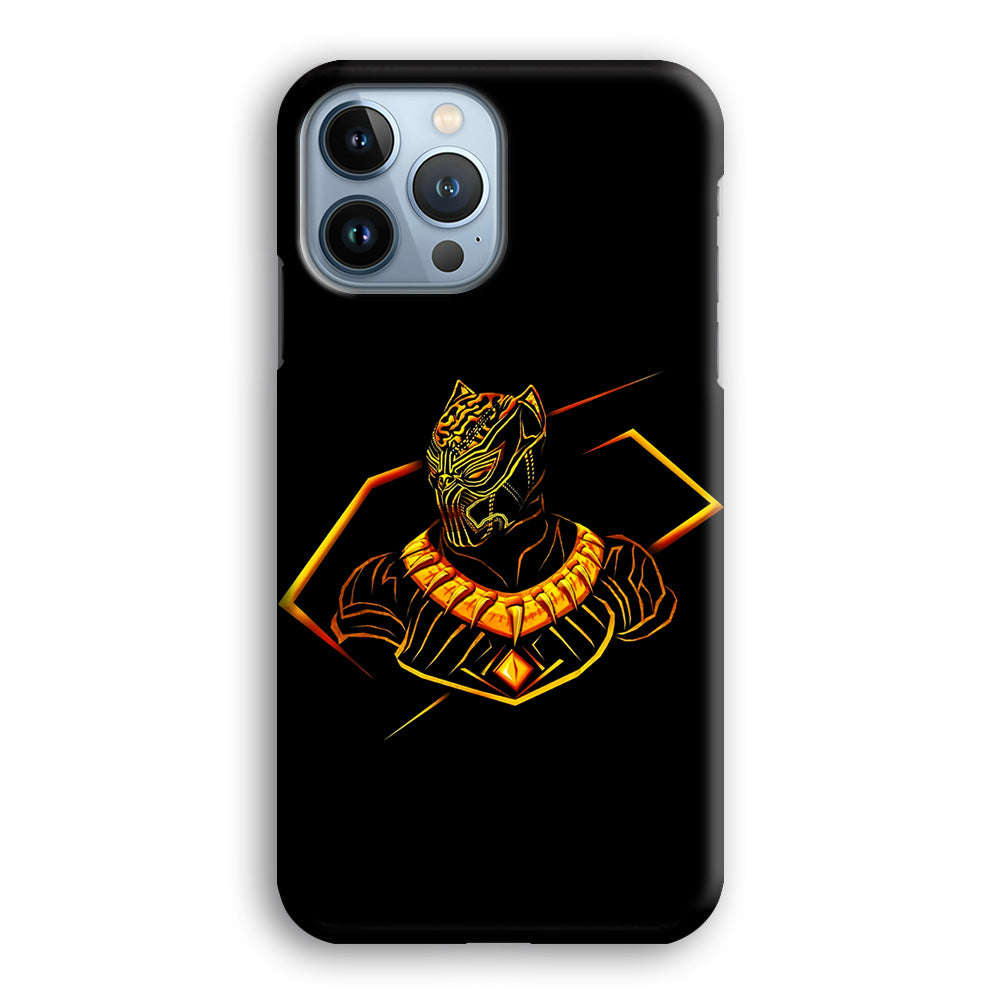 Black Panther Golden Art iPhone 13 Pro Case