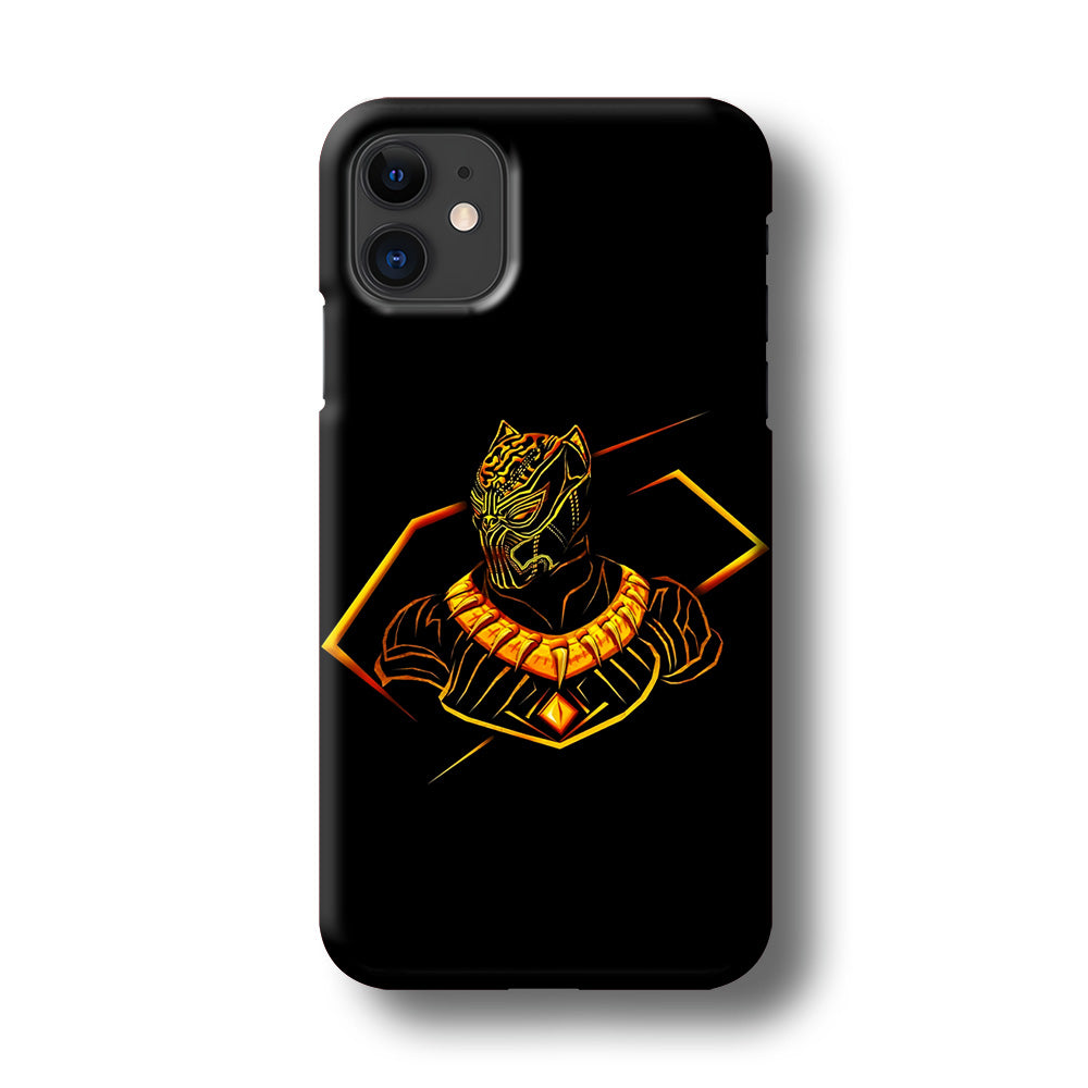 Black Panther Golden Art iPhone 11 Case