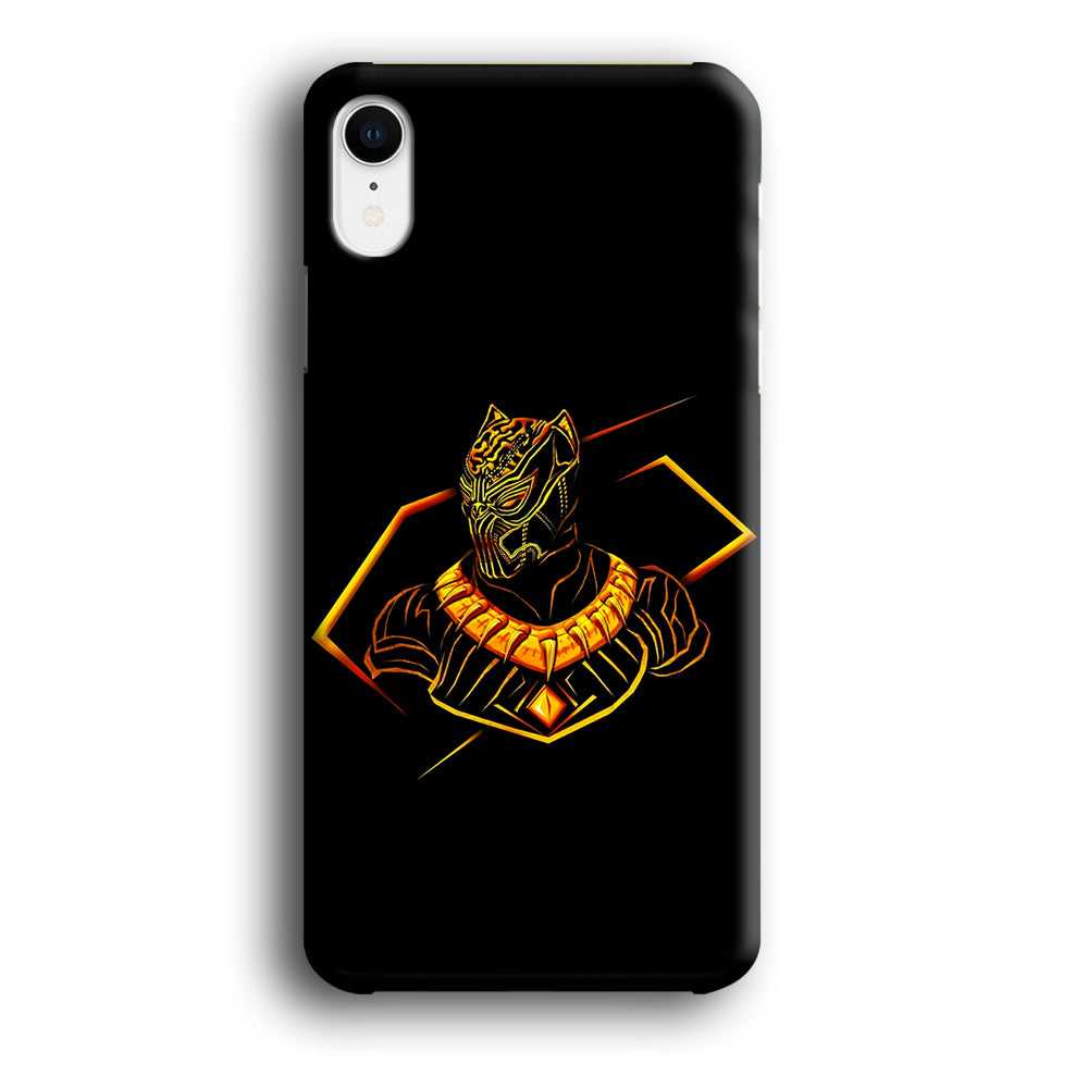Black Panther Golden Art iPhone XR Case