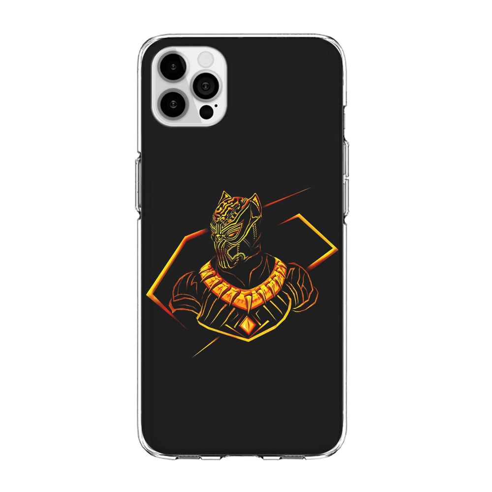 Black Panther Golden Art iPhone 14 Pro Max Case
