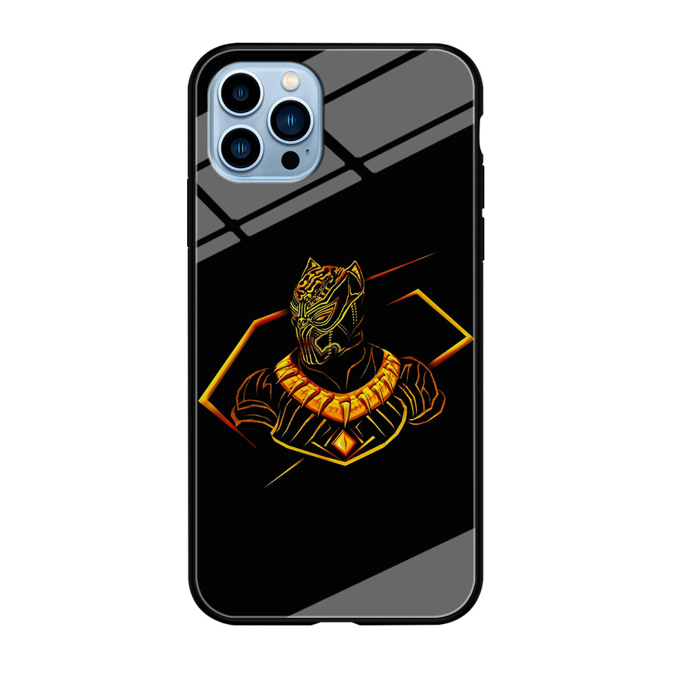 Black Panther Golden Art iPhone 12 Pro Case