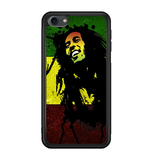 Bob Marley 003 iPod Touch 6 Case-Phone Case-Rubber White (2D Case)-Altracase