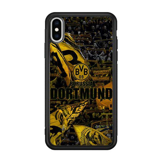 Borussia Dortmund Die Borussen iPhone Xs Case-Phone Case-Rubber Black (2D Case)-Altracase