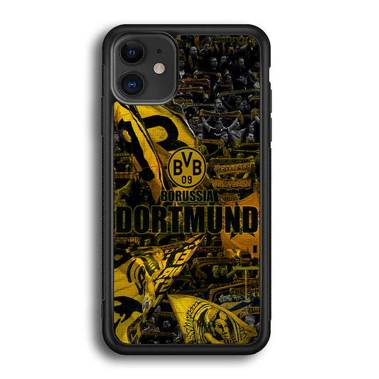 Borussia Dortmund Die Borussen iPhone 12 Case-Phone Case-Rubber Black (2D Case)-Altracase