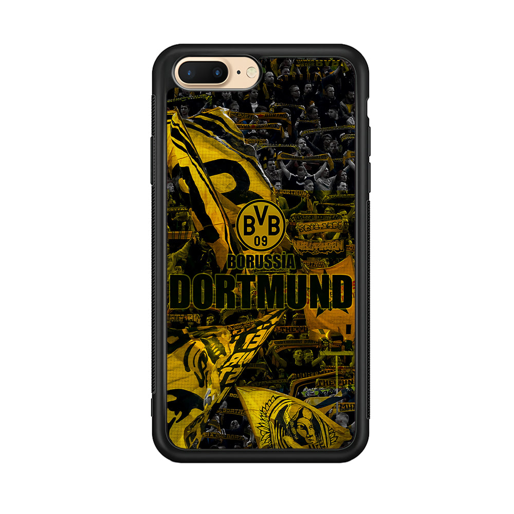 Borussia Dortmund Die Borussen iPhone 8 Plus Case-Phone Case-Rubber Black (2D Case)-Altracase