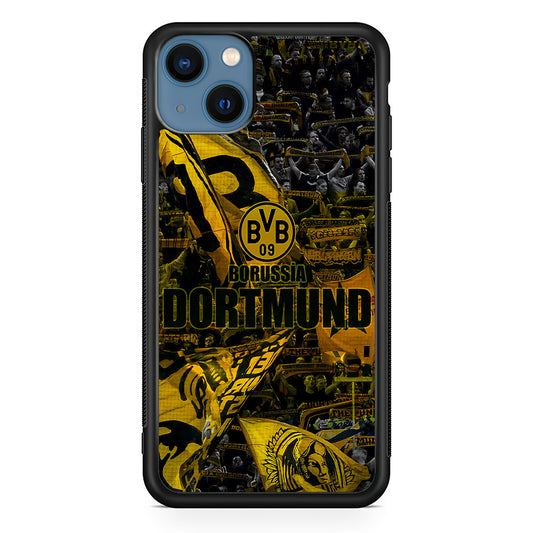 Borussia Dortmund Die Borussen iPhone 13 Mini Case-Phone Case-Rubber Black (2D Case)-Altracase