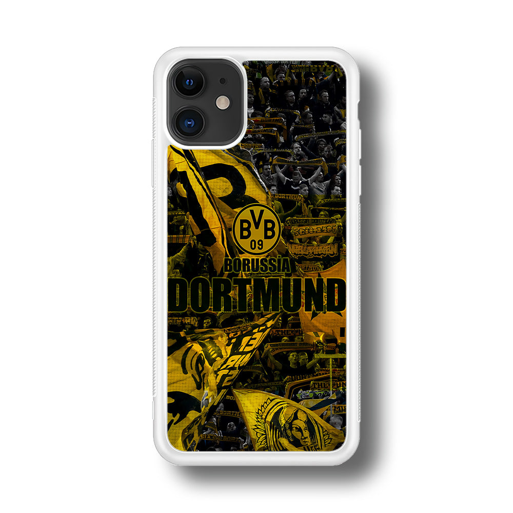 Borussia Dortmund Die Borussen iPhone 11 Case-Phone Case-Rubber White (2D Case)-Altracase