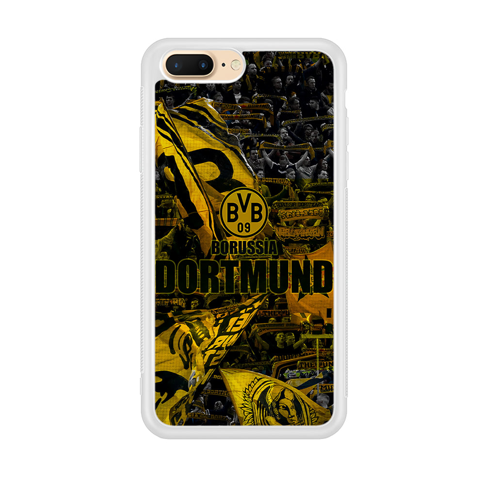 Borussia Dortmund Die Borussen iPhone 8 Plus Case-Phone Case-Rubber White (2D Case)-Altracase