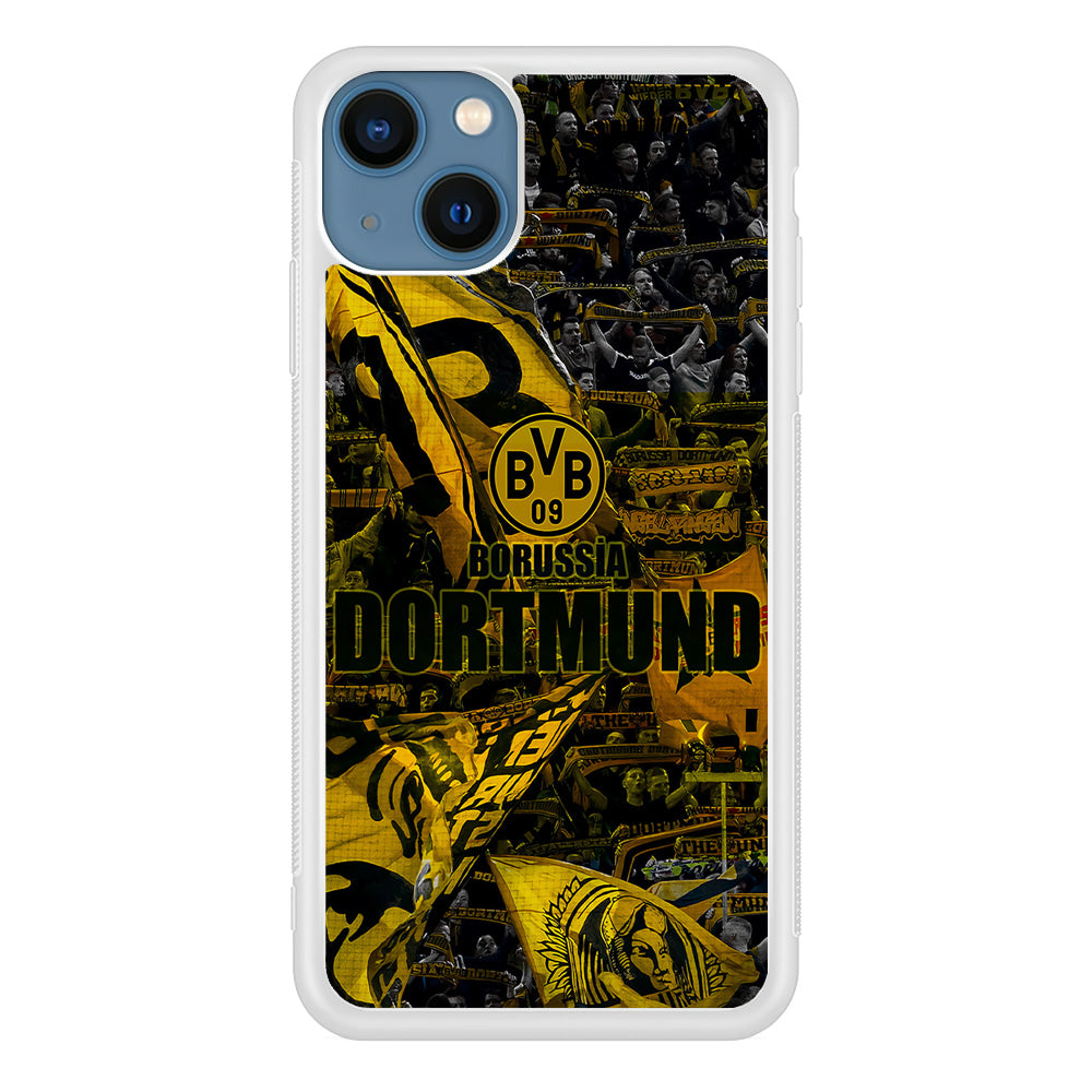 Borussia Dortmund Die Borussen iPhone 13 Mini Case-Phone Case-Rubber White (2D Case)-Altracase