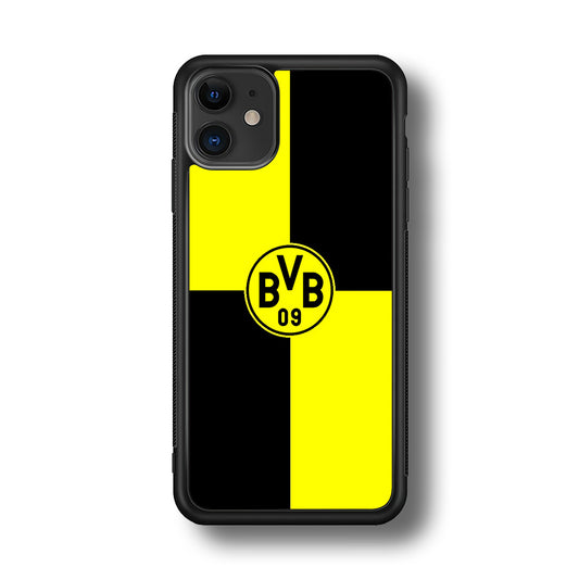 Borussia Dortmund Logo Club iPhone 11 Case-Phone Case-Rubber Black (2D Case)-Altracase