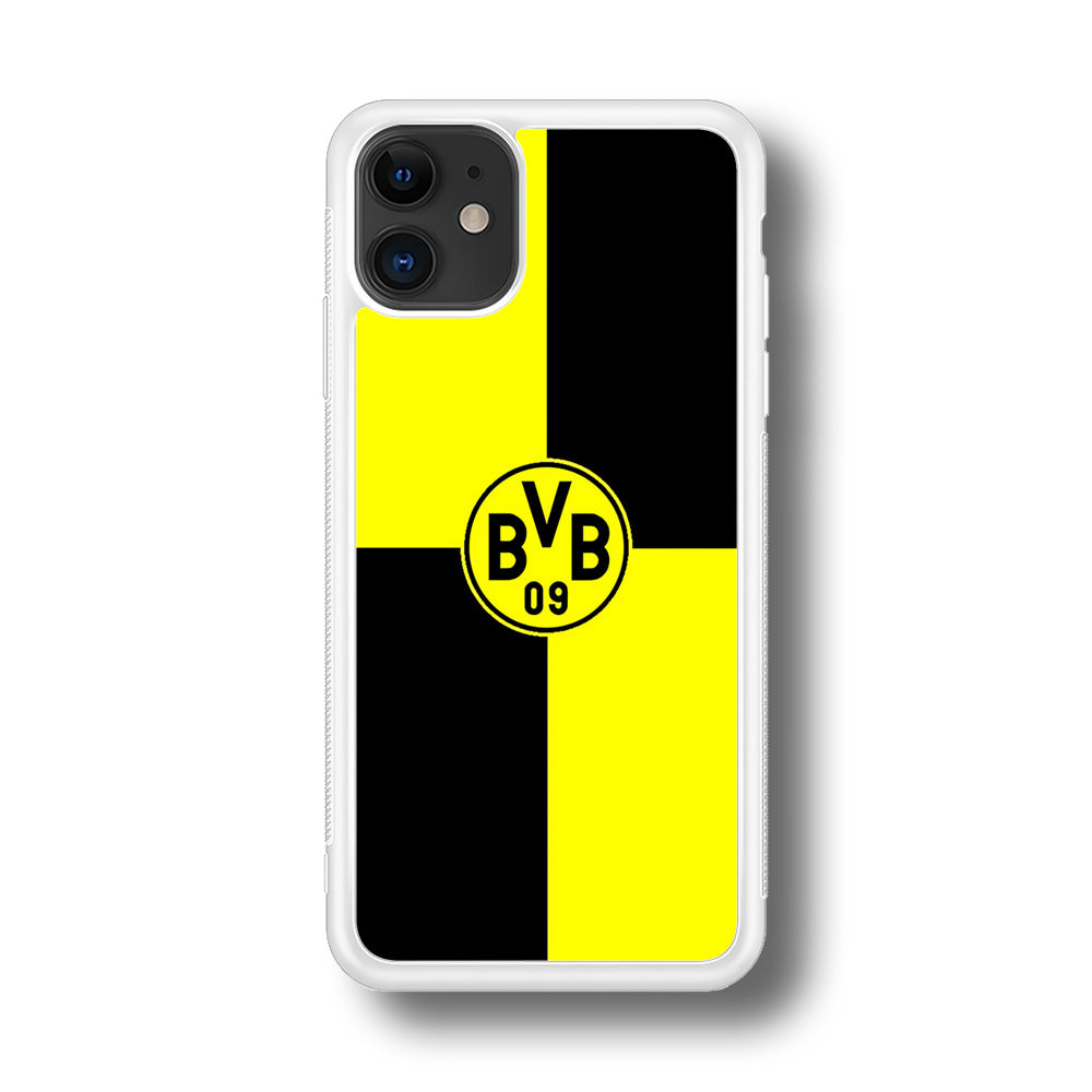 Borussia Dortmund Logo Club iPhone 11 Case-Phone Case-Rubber White (2D Case)-Altracase