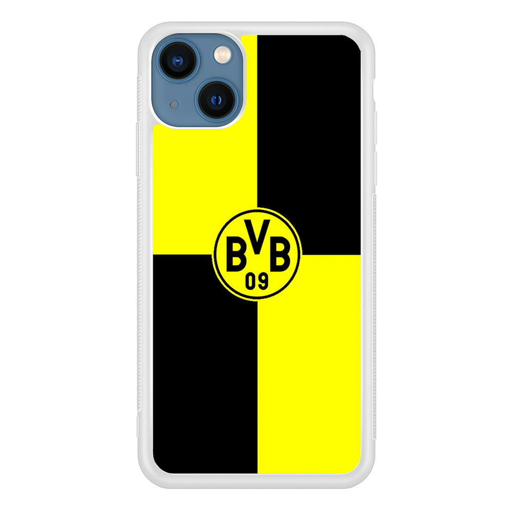 Borussia Dortmund Logo Club iPhone 13 Mini Case-Phone Case-Rubber White (2D Case)-Altracase