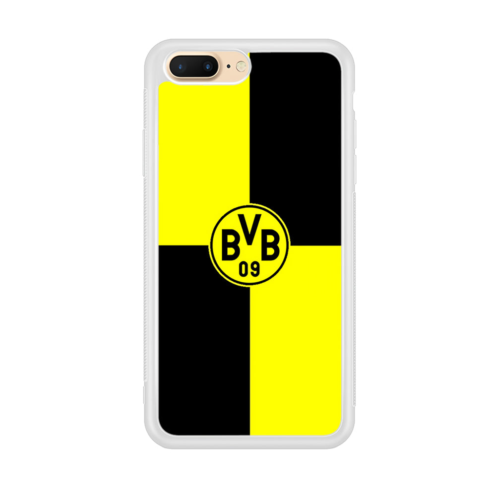 Borussia Dortmund Logo Club iPhone 8 Plus Case-Phone Case-Rubber White (2D Case)-Altracase