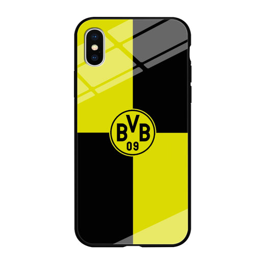 Borussia Dortmund Logo Club iPhone Xs Case-Phone Case-Tempered Glass Case-Altracase