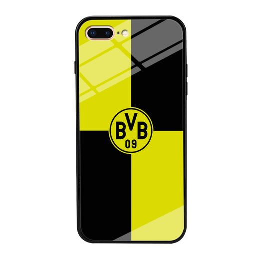 Borussia Dortmund Logo Club iPhone 8 Plus Case-Phone Case-Tempered Glass Case-Altracase