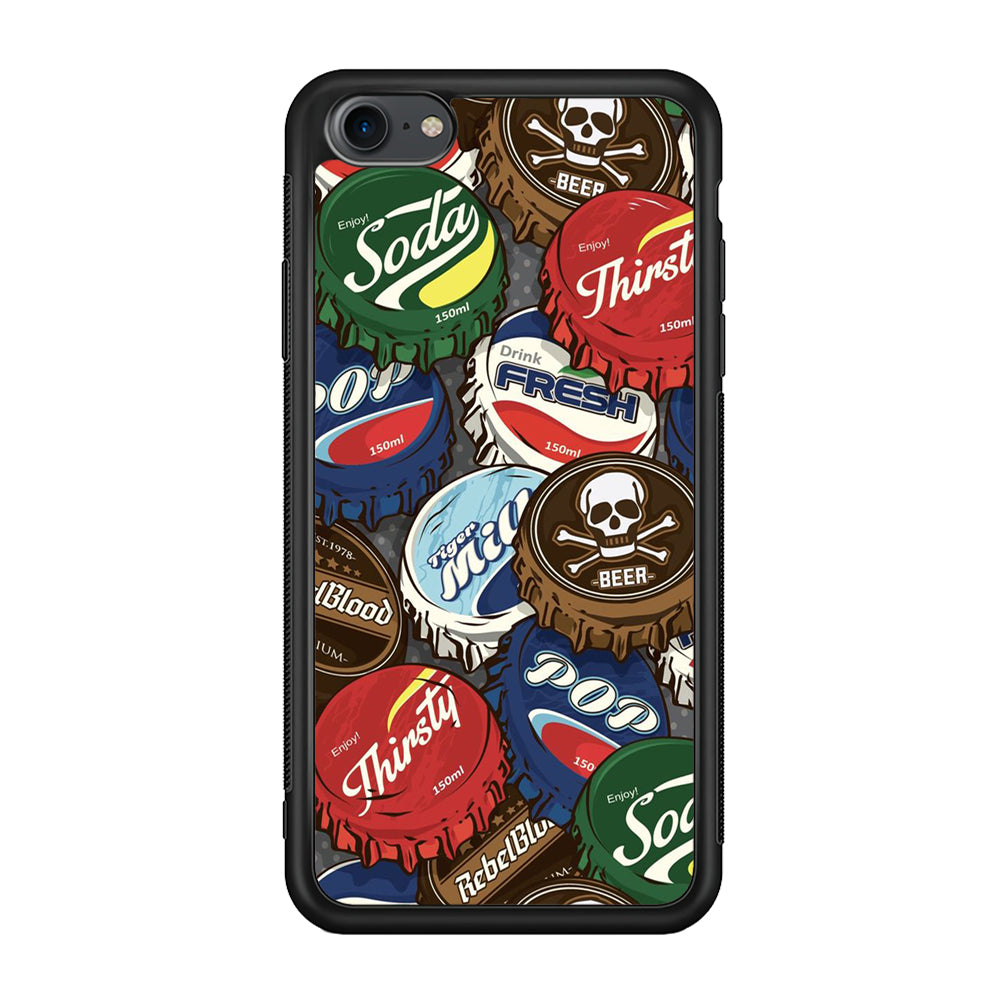 Bottle Cap Doodle iPhone 7 Case