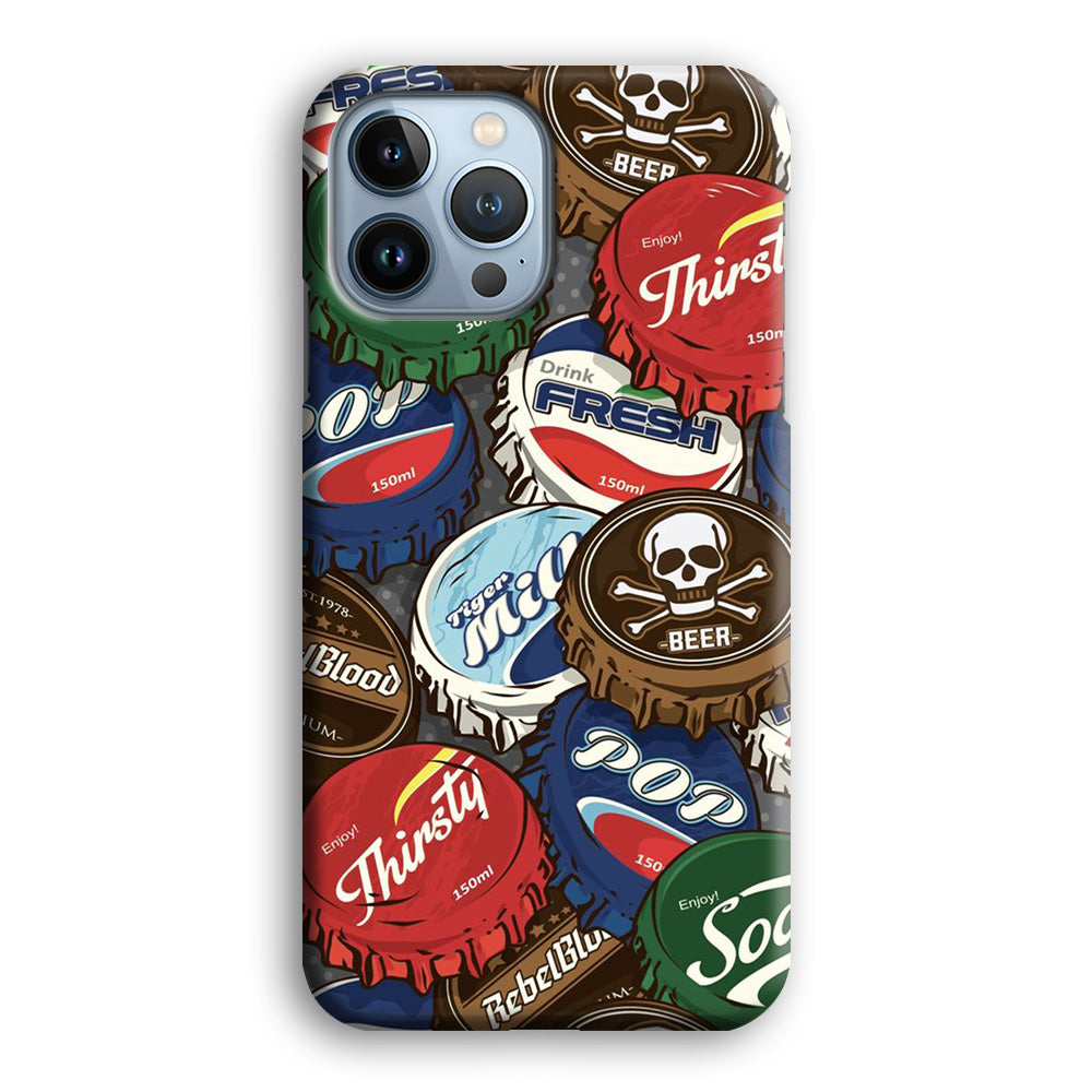 Bottle Cap Doodle iPhone 13 Pro Max Case