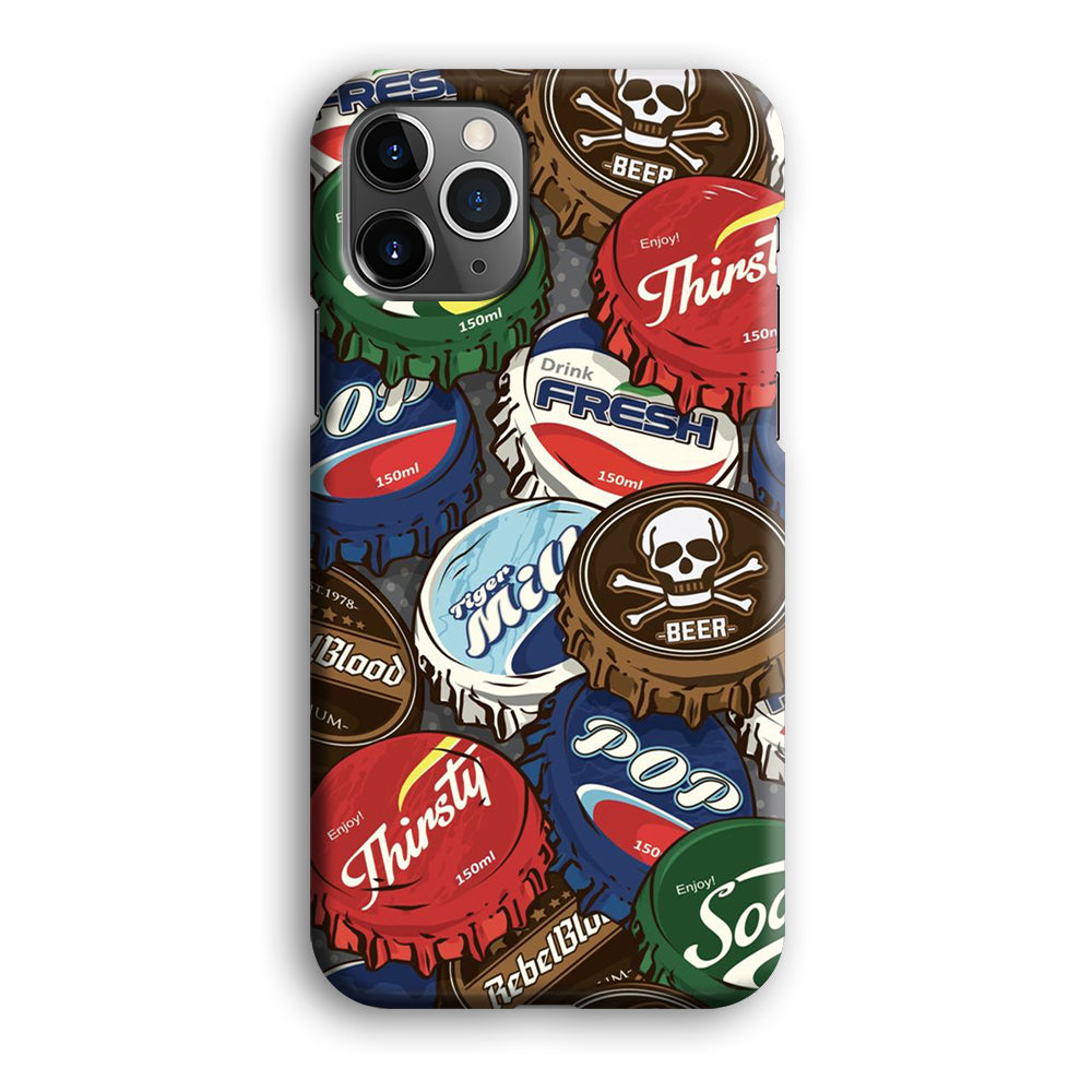 Bottle Cap Doodle iPhone 12 Pro Case