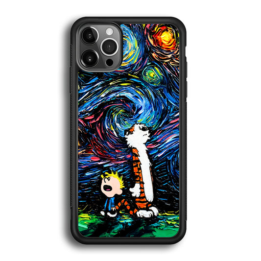 Calvin and Hobbes Starry Night iPhone 12 Pro Max Case