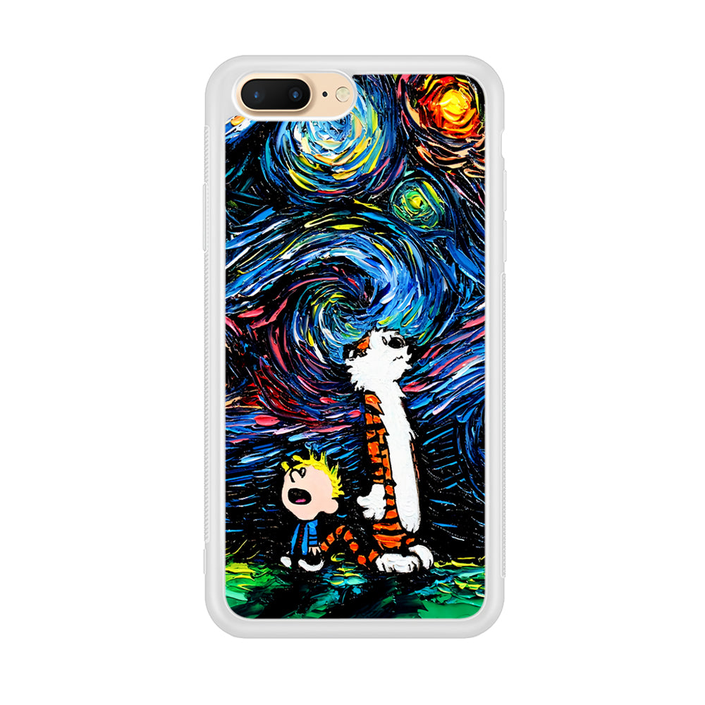 Calvin and Hobbes Starry Night iPhone 8 Plus Case