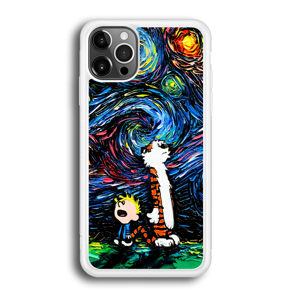 Calvin and Hobbes Starry Night iPhone 12 Pro Case