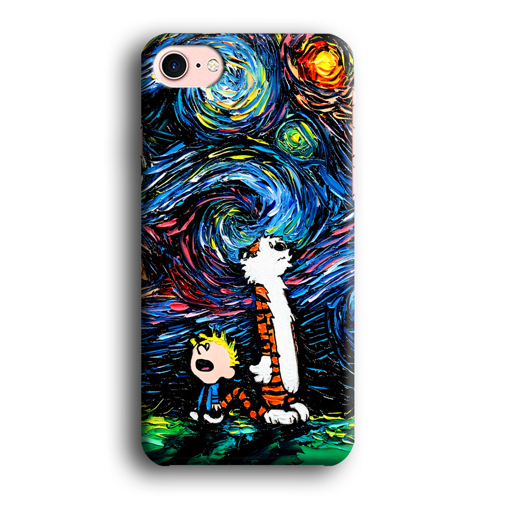 Calvin and Hobbes Starry Night iPhone 7 Case