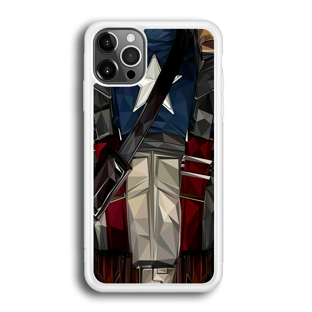 Captain America Costume Suit iPhone 12 Pro Case