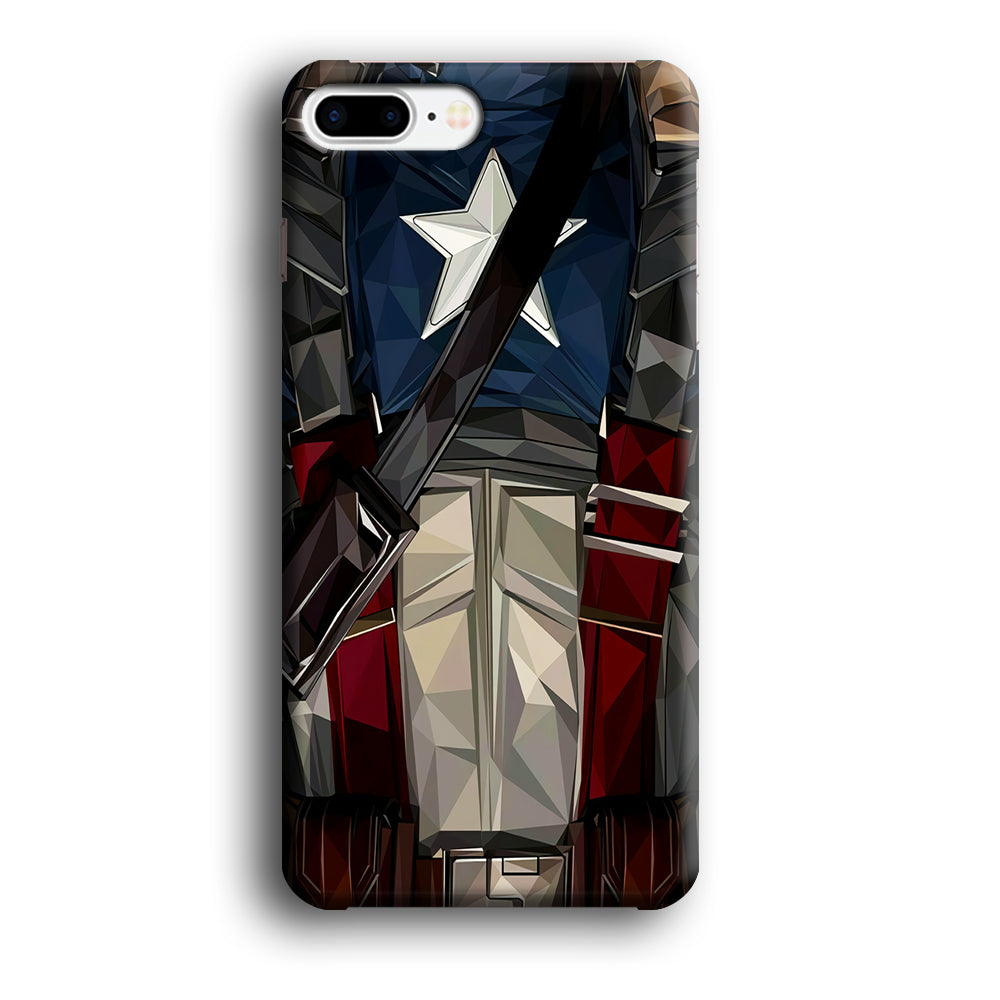 Captain America Costume Suit iPhone 8 Plus Case