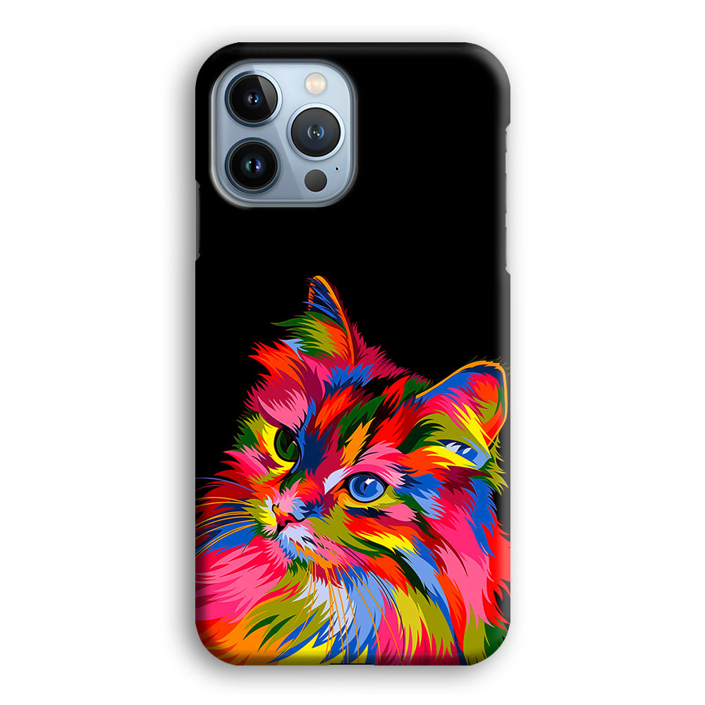 Cat Colorful Art Painting iPhone 15 Pro Case-Phone Case-3D Case-Altracase