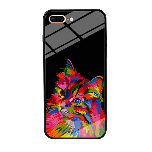 Cat Colorful Art Painting iPhone 7 Plus Case