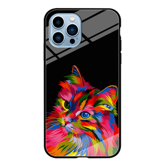 Cat Colorful Art Painting iPhone 14 Pro Max Case