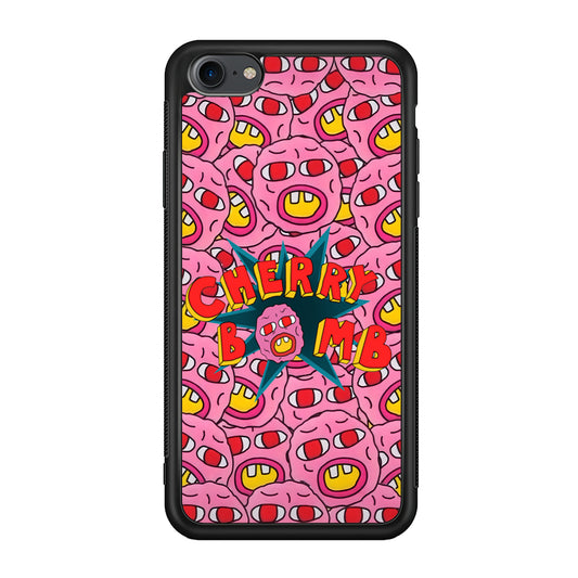 Cherry Bomb Face Sticker iPhone 7 Case