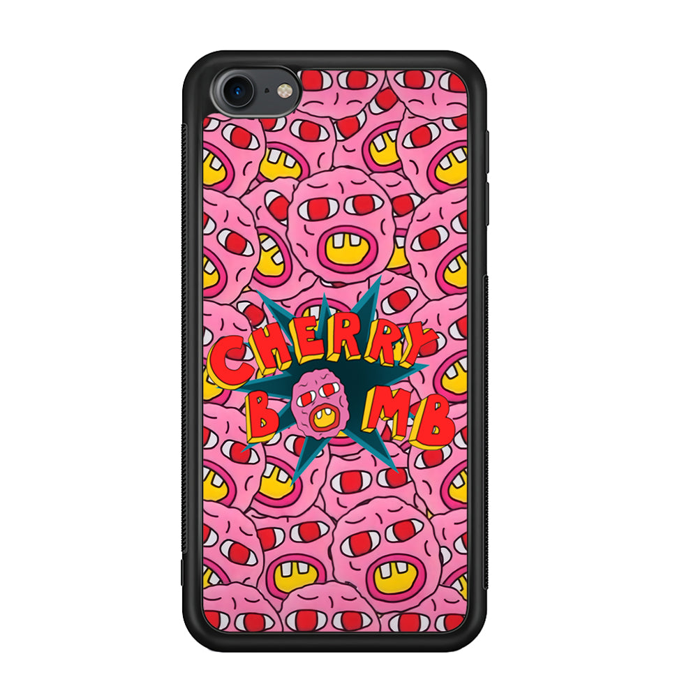 Cherry Bomb Face Sticker iPod Touch 6 Case