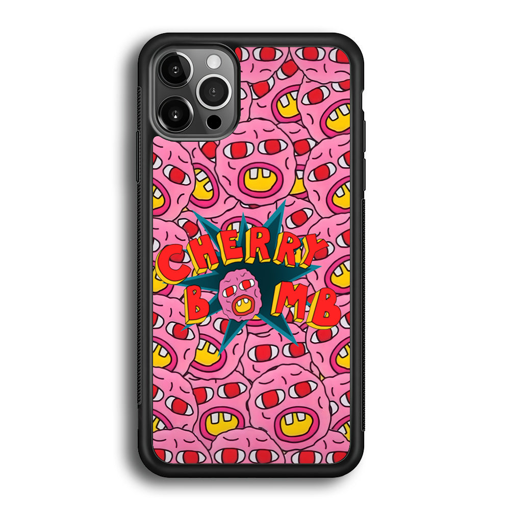 Cherry Bomb Face Sticker iPhone 12 Pro Case