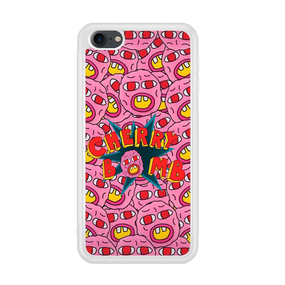 Cherry Bomb Face Sticker iPod Touch 6 Case