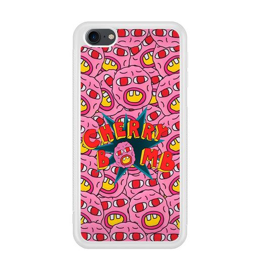 Cherry Bomb Face Sticker iPod Touch 6 Case