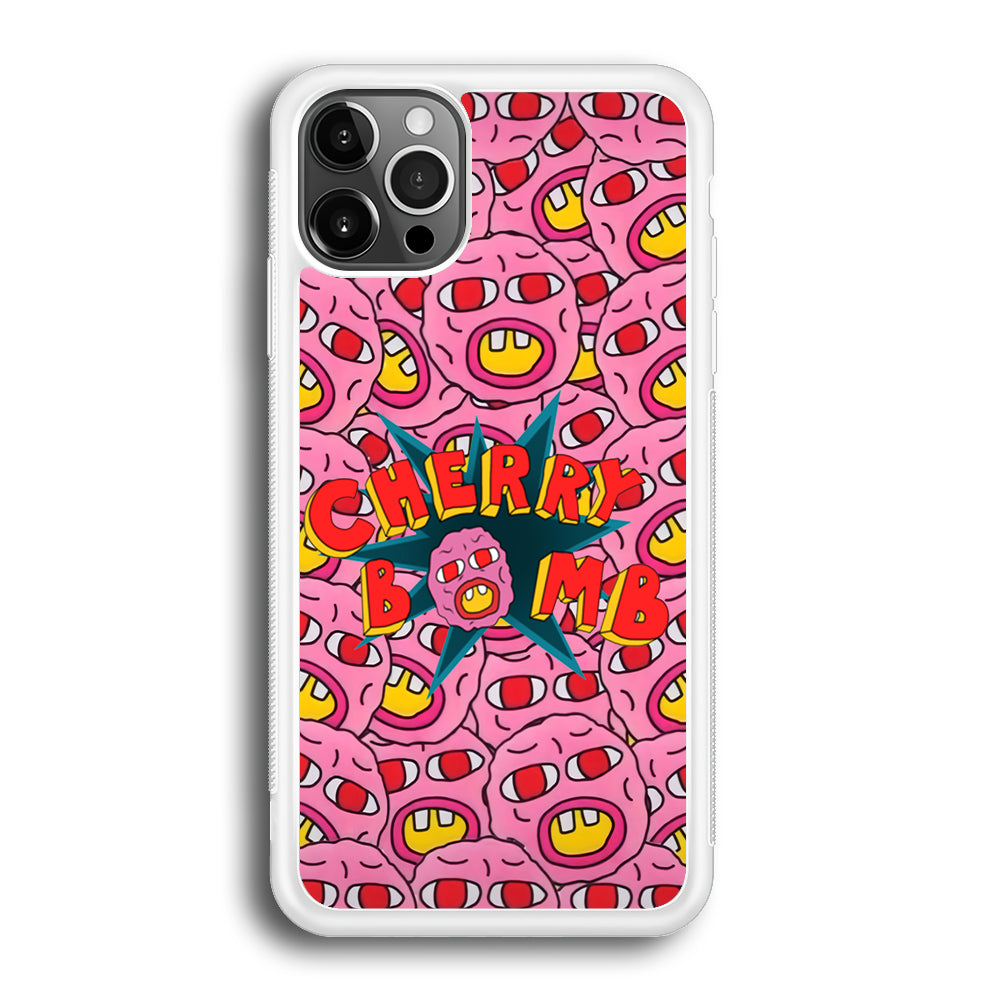 Cherry Bomb Face Sticker iPhone 12 Pro Case