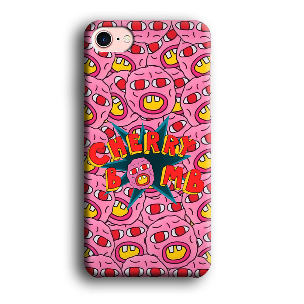 Cherry Bomb Face Sticker iPhone 7 Case