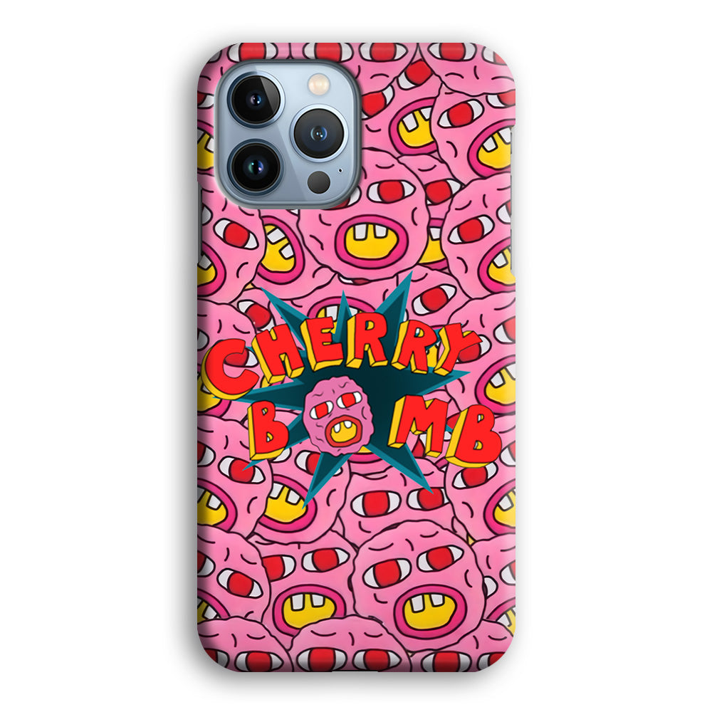 Cherry Bomb Face Sticker iPhone 14 Pro Max Case