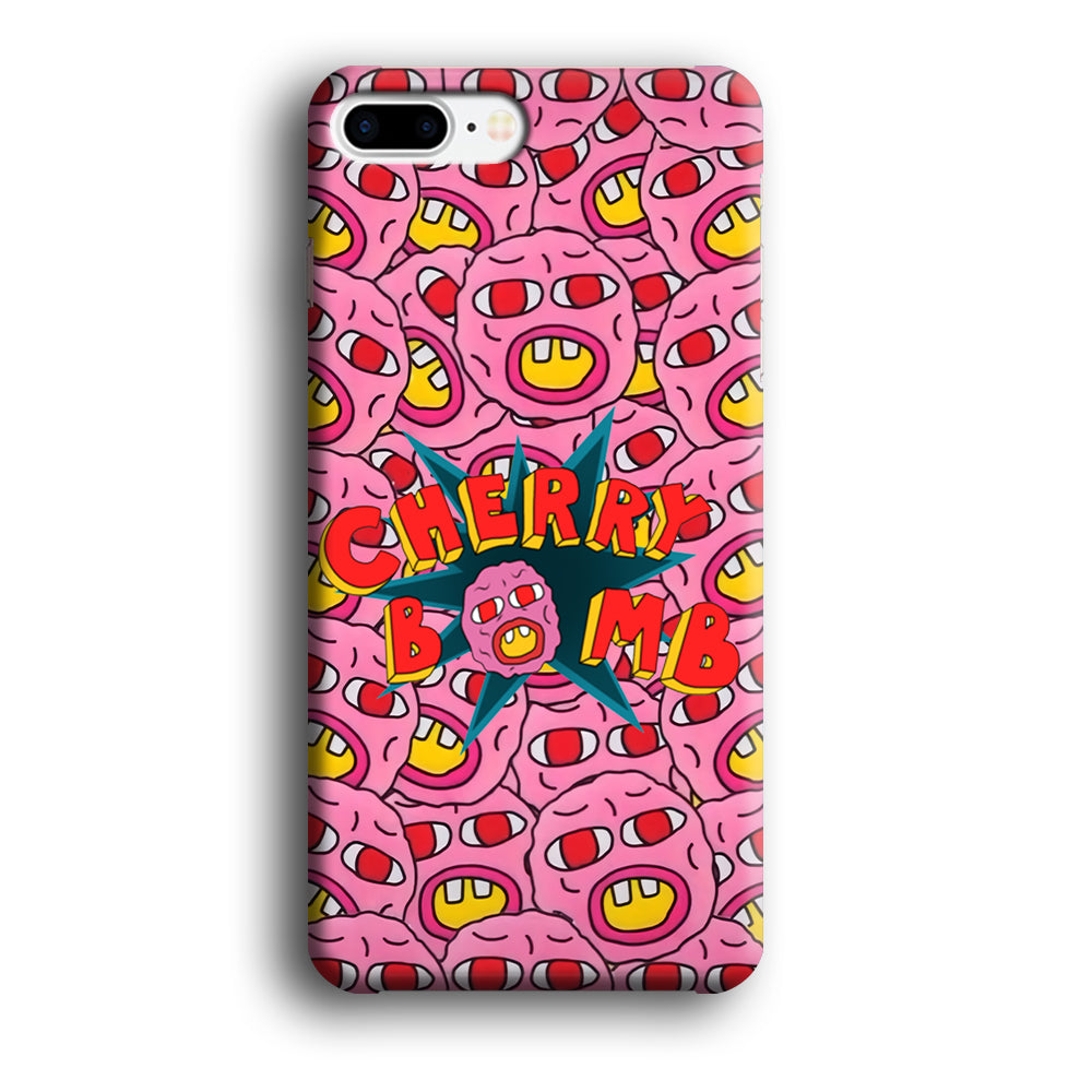 Cherry Bomb Face Sticker iPhone 8 Plus Case