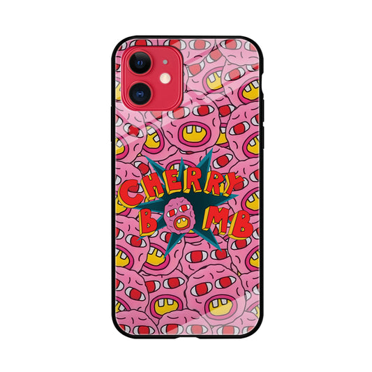 Cherry Bomb Face Sticker iPhone 11 Case